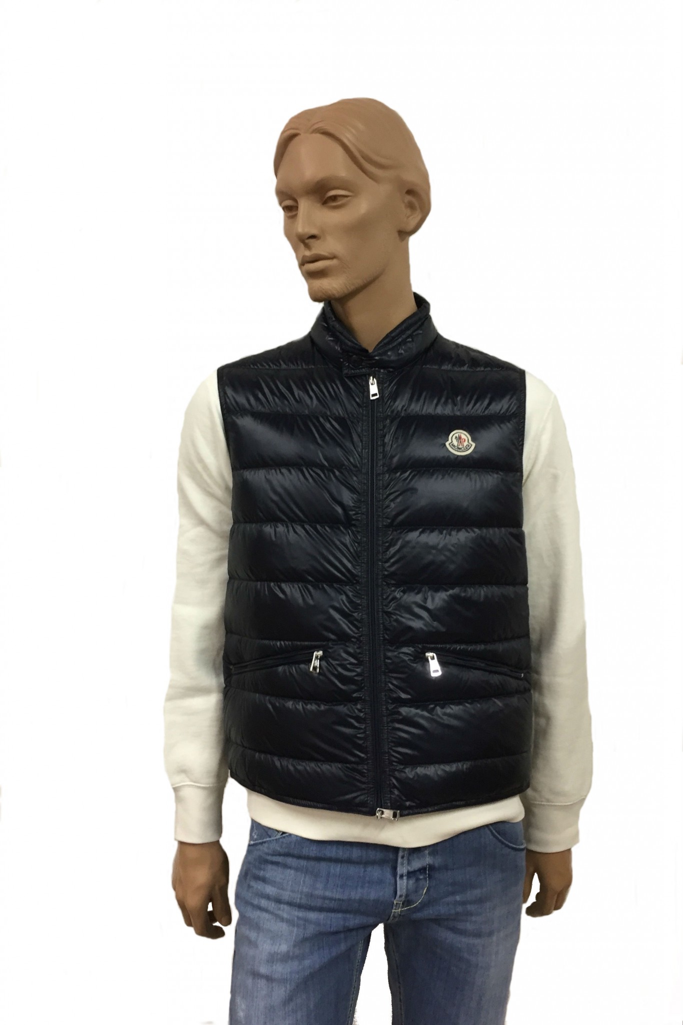 moncler gui gilet blue