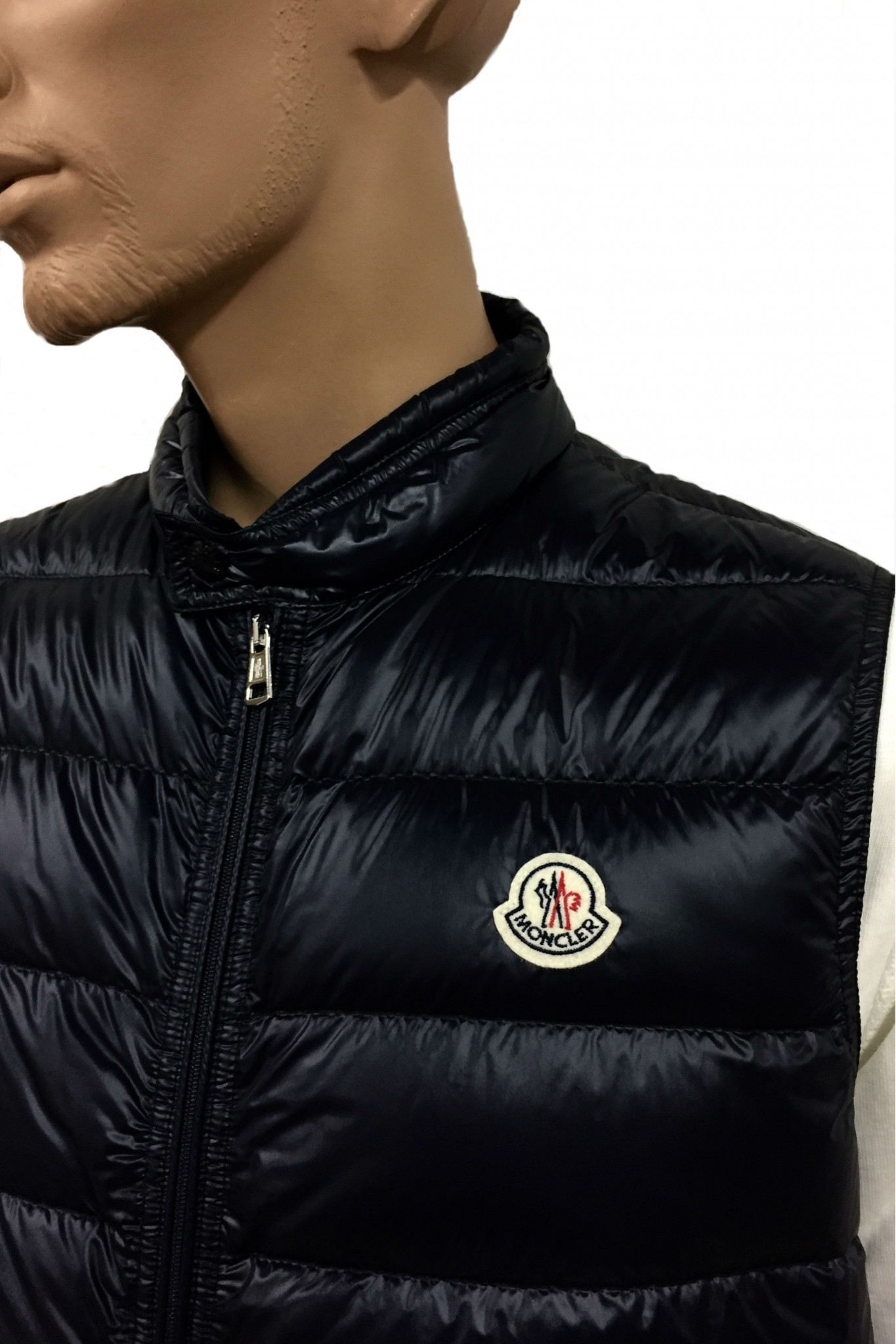 moncler gui gilet blue