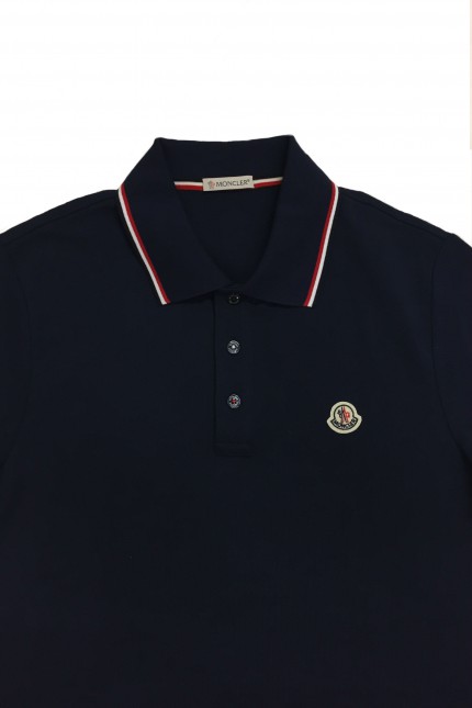 polo moncler blu