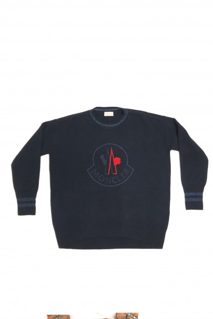 moncler blue sweater