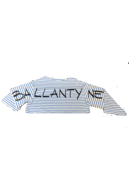 T-shirt Ballantyne a righe con manica lunga