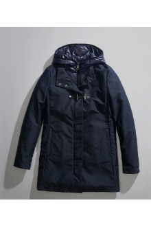 Navy Fay Coat with toggle coat