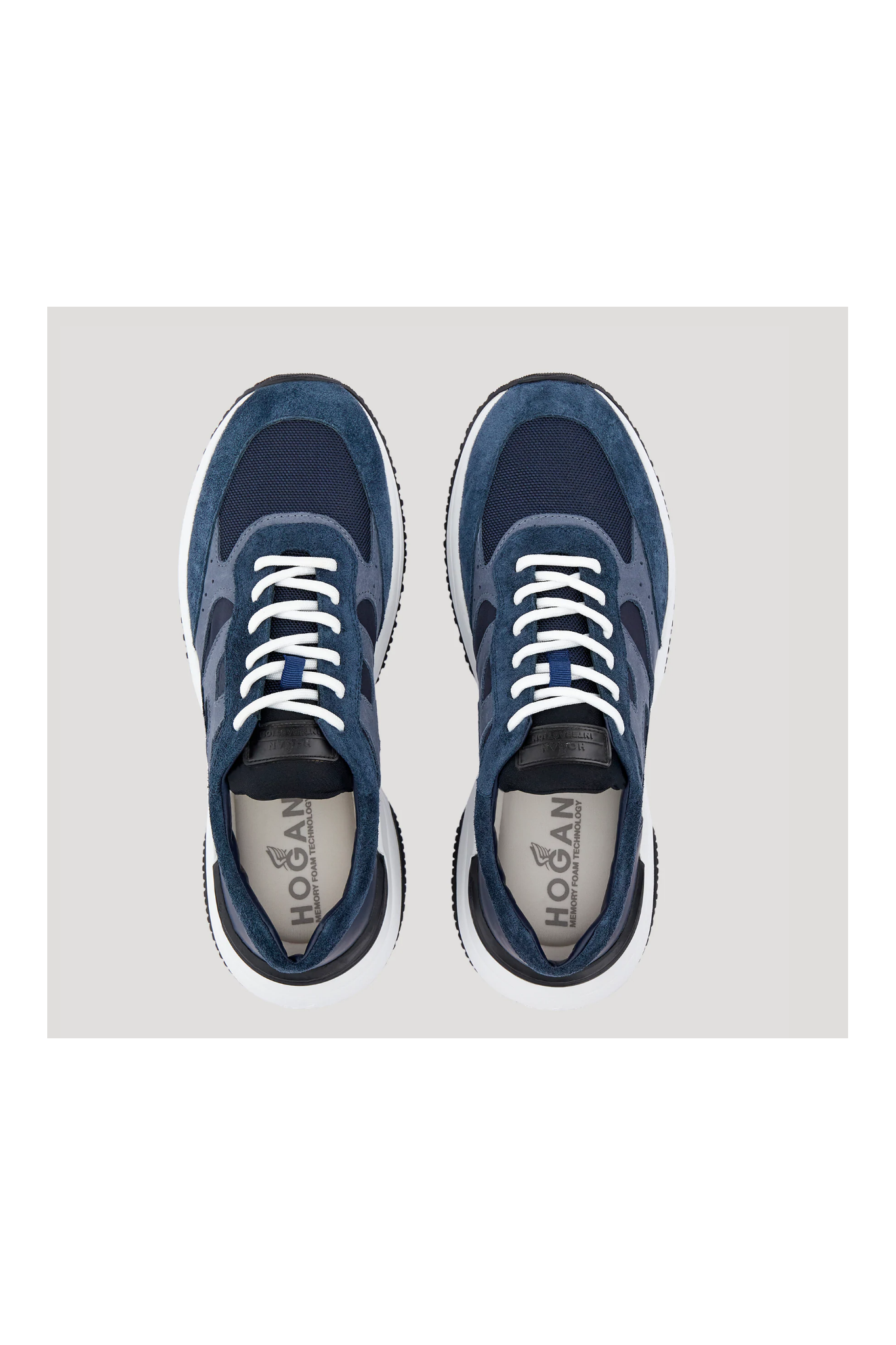Hogan: Scarpe basse Stringate Blu