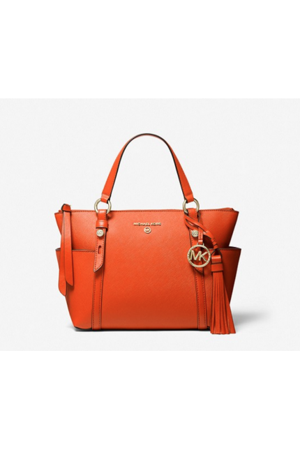 Vendita online borsa Nomad di Michael Kors in saffiano arancione