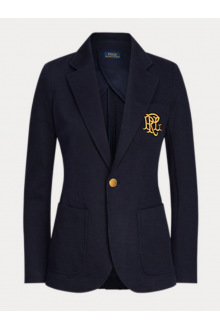 Blazer blu in cotone Ralph Lauren 