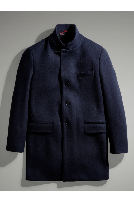 Navy wool coat Fay