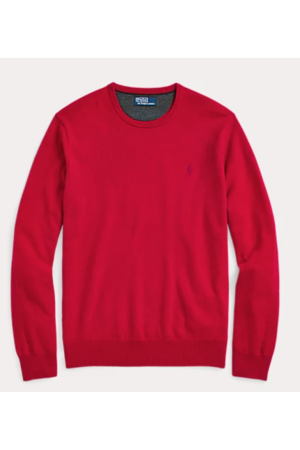 Red wool crewneck jumper Polo Ralph Lauren 