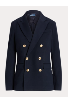 Ralph Lauren Knit Double-Breasted Blazer