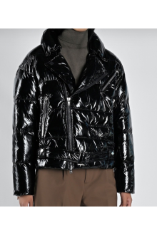 Kara black glossy jacket