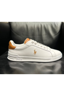 White Heritage Court II Leather Trainer