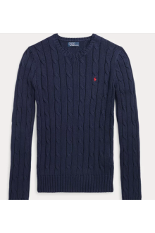 Cable-Knit Cotton Crewneck Jumper